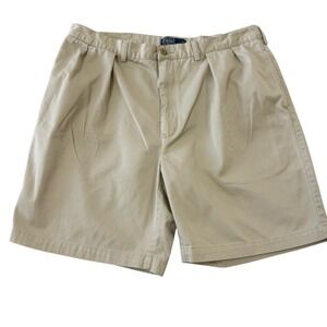 Polo Ralph Lauren‎ Shorts Mens 40 Khaki Pleated Chino Classic Summer